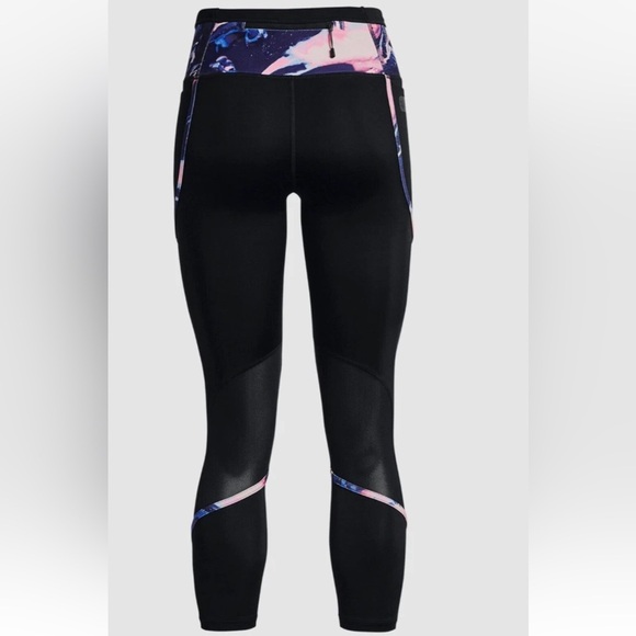 Under Armour Run Anywhere Ankle Tights Black Reflective Exercise Legging Size L - Picture 12 of 13